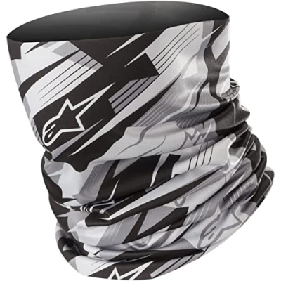 Image of Alpinestars 13148 Blurred Neck Warmer Black/Red One Size