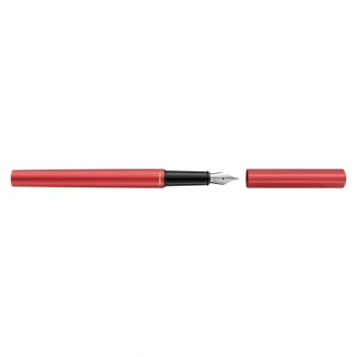 Image of Pelikan Fountain Pen P6 Ineo Elements, Fiery Red, 1 Piece in Metal Case, 823685