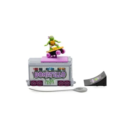 Image of Teenage Mutant Ninja Turtles Donatello Switch Kick Subway Launcher TMNT Action Figure Classic Edition, Ages 3+ Gifts &amp; Toys