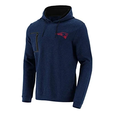 Image of Fanatics NFL New England Patriots Mono Premium Graphic Hoodie blue, XL