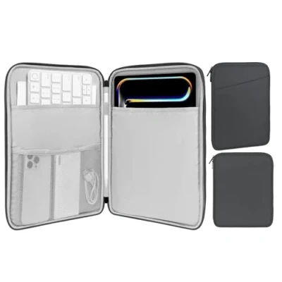Image of MoKo 9 11 Inch Tablet Sleeve Case, Fits iPad air 5/4 10.9&quot; 2022, Pro M2 2022 2018, 10th 10.9 Galaxy Tab S8/A8/A7 Protective Bag Carrying Case with Pocket, Dark Gray