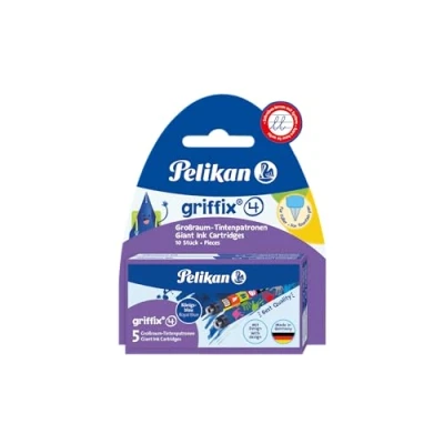 Image of Pelikan Griffix Giant Ink Cartridges 4001 Gtp/5/2/B Ass.Blisterform