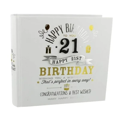 Image of Signography 21st Birthday Photo Album 4x6 (FL29921)