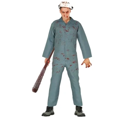 Image of FIESTAS GUIRCA Mens Hockey Boiler Suit Fancy Dress Halloween Costume Size Medium