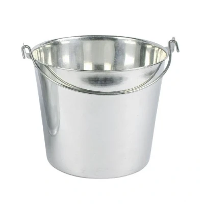 Image of Krüger 9 L stainless steel bucket, Silver