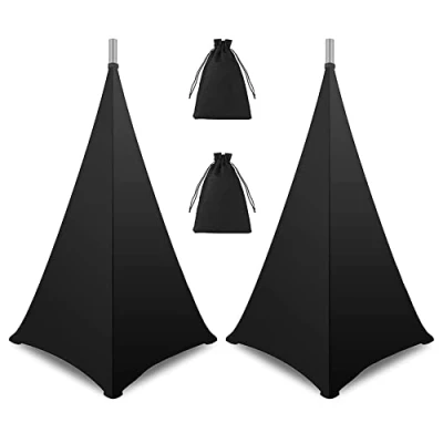 Image of Uinfhyknd Speaker Stand Cover Dj Covers Compatible with Most Adjustable Tripod Stand, Scrim