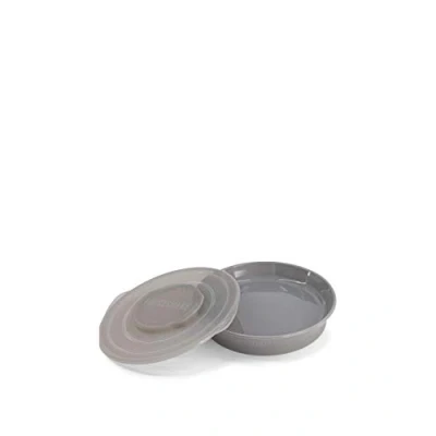 Image of Twistshake Baby Plate with Airtight Lid Food for Children BPA Free Weaning Training Kids 6 Month+ Feeding Newborn Essentials Grey