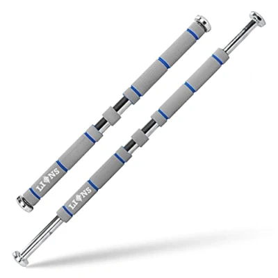 Image of Lions Exercise Pull Up Door Bar Chin Ups Fitness Training Home Gym (Grey)