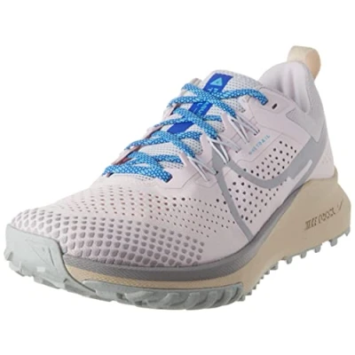 Image of NIKE Women&#039;s React Pegasus Trail 4 Sneaker, Pearl Pink Wolf Grey Football Grey, 7.5 UK