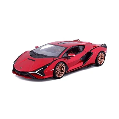 Image of Bburago B18 21099R 1:24 Lamborghini SIAN FKP 37 RED, Medium