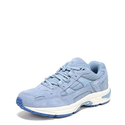 Image of Vionic Walker Classic Women&#039;s Trainers Lace Up Supportive Walking Shoes Includes Three Zone Comfort for Heel Pain, Plantar Fasciitis with Orthotic Insole Arch Support Wide Fit Blue Shadow UK 6