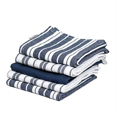 Image of Blackmoor Set of 5 Tea Towels Navy