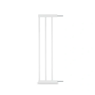 Image of hauck 21 cm Safety Gate Extension, White with Connectors for Pressure Fit Door Gates &amp; Stair Open N Stop 2, Autoclose Stop, KD, Metal