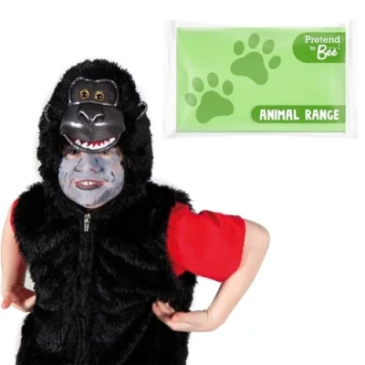 Image of PRETEND TO BEE Gorilla Wild Animal Fancy Dress Costume for Kids, 3 7 Years