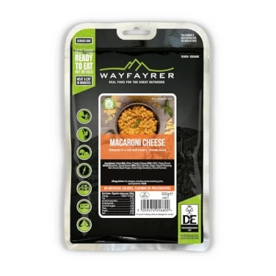 Image of Wayfayrer Mac &amp; Cheese 300g Ready to Eat, Hot or Cold, Meal Pouch Recommended for Duke of Edinburgh&#039;s Award Expeditions, Camping Hiking