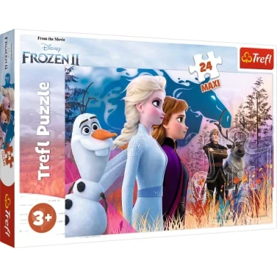 Image of Trefl 916 14298 Magical Journey Disney Frozen 2 24 Maxiteile, für Kinder ab 3 Jahren 24pcs Maxi, Coloured