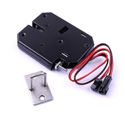Image of ATOPLEE Electronic Cabinet Lock,1pcs DC 12V 2A Carbon Steel Solenoid Spring Lock for Drawer Locker (73X 58 X 13mm)