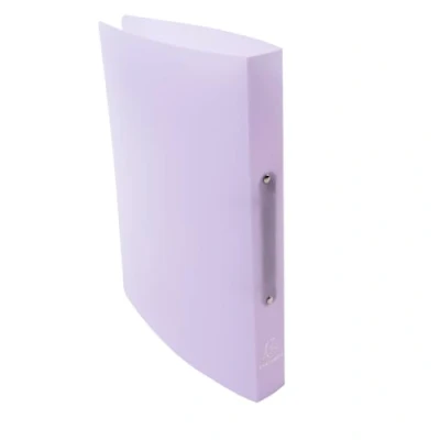 Image of Exacompta Reference. 54975E 1 Semi Rigid PP (Polypropylene) Chromaline Binder, 2 Round Rings with a 30 mm Diameter, 40 Spine, External Dimensions: 32 x 25 cm, DIN A4 Filing Format, Colour: Mauve
