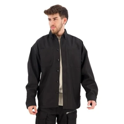 Image of G STAR RAW Men&#039;s TP Button Down Oversized Shirt, black (dk D23744 D410 6484), XL