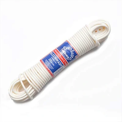 Image of EVERLASTO &#039;Kleenwash&#039; White PVC Clothes/Washing Line 4.8mm x 50M
