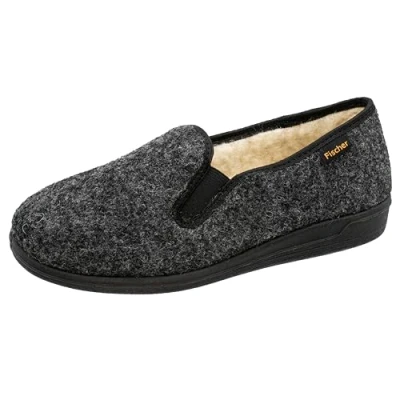 Image of Fischer Men&#039;s Frank Low Top Slippers, Black, 7 UK