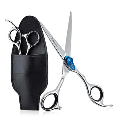Image of Olivia Garden Xtreme 5.0&quot; Right Hand Scissors Ergonomic Handle, Adjustable Tension, Perfect for Beginners &amp; Students