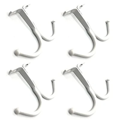 Image of CHENMAIHAO 4 Pcs Top Mounted Mug Shelf Hangers Under Cabinet Holder Rack Metal Storage Hooks for Kitchen