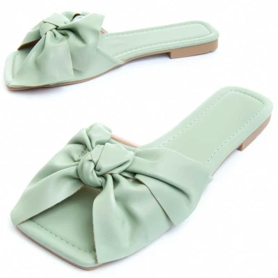 Image of Montevita Womens Flat Sandal Palanti2 In Green Size UK 3.5
