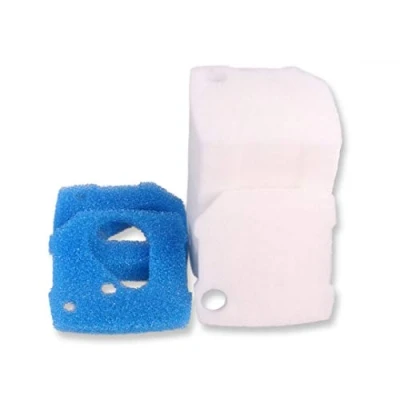 Image of INGVIEE Compatible Prefilter Fine Pad Set for Eheim Professional 4+ 250/250T/350/350T/600 and Pro 4e+ 350 (12 x White Fine, 3 Blue Coarse)
