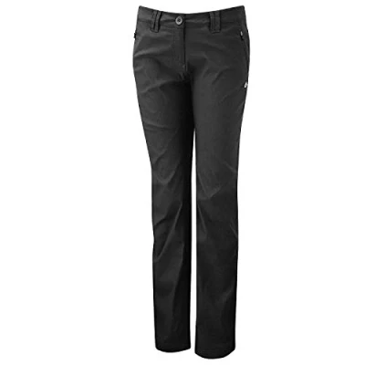 Image of Craghoppers Womens/Ladies Kiwi Pro Stretch SmartDry Trousers (18 x Regular) (Black)