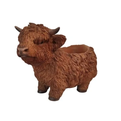 Image of Vivid Arts Highland Cow Planter