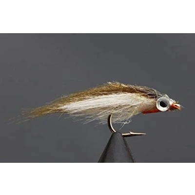 Image of Tigofly 12 pcs Olive Polar Fry Slowly Sinking Salmon Trout Steelhead Minnow Fly Fishing Flies Lures Set Size #8