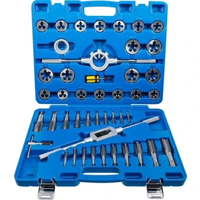 Image of BGS 1898 Tap and Die Set Inch Sizes 1/4&quot; 1&quot; 45 pcs.