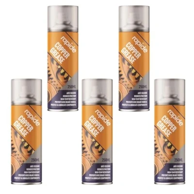 Image of PNJB Copper Grease Aerosol Spray, Spray Lubricant, Anti Seize Prevent Seizing And Galling, Versatile Applications, Protection Against Rust Corrosion (6PCS)