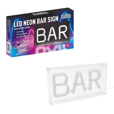 Image of Global Gizmos BAR Acrylic Box Neon Light