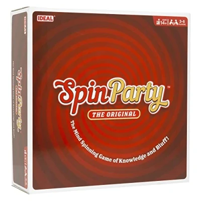 Image of IDEAL Spin Party: The mind spinning game of knowledge and bluff! Family Games For 3 6 Players Ages 14+