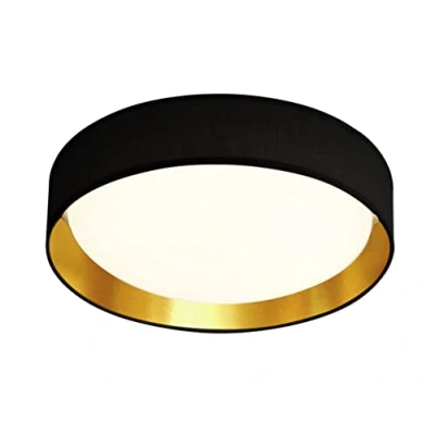 Image of Gianna Integrated LED 1 Light Flush Ceiling White, Black, Gold