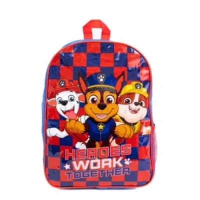 Image of Paw Patrol Kids Heroes Work Together Backpack Adjustable Shoulder Strap Perfect for School Time and Outdoor Use Suitable Young Children