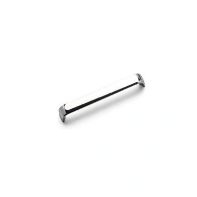 Image of FITTINGSCO Camden D Cabinet Furniture Handles, Various Finishes &amp; Hole Centres (128mm Centres, Chrome)