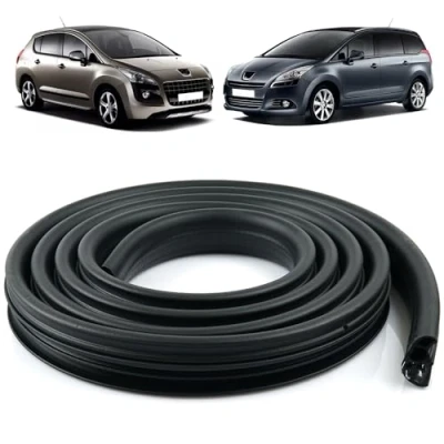 Image of Robust Front Door Weatherstrip Seal for Peugeot 3008 5008 9676798080 9814855880 2008 2016