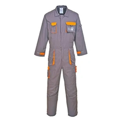 Image of Portwest Texo Contrast Coverall, Size: M, Colour: Grey, TX15GRRM