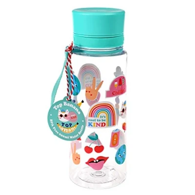 Image of Rex London Top Banana Design BPA Free Plastic Water Bottle 600ml