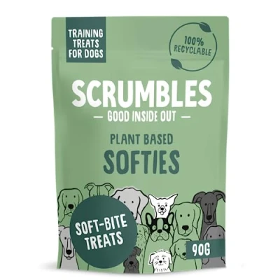 Image of Scrumbles Softies, Plant Based Dog Training Treats, 90g