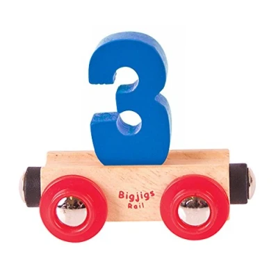Image of Bigjigs Rail Name Number 3 (Dark Blue)