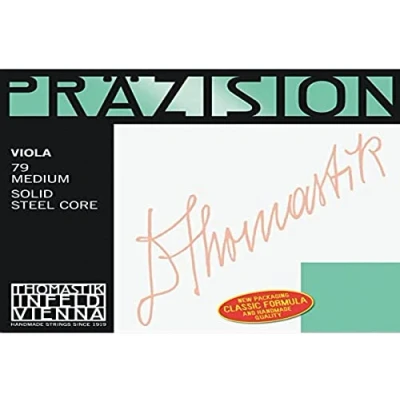 Image of Thomastik Saiten für Viola Präzision Stahl Vollkern Satz 4/4 mittel Chromstahl