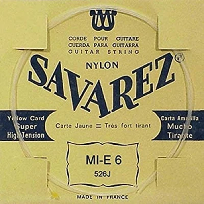 Image of Savarez single string for Classic Guitar Traditional Concert 526J E6w high, fits set 520J