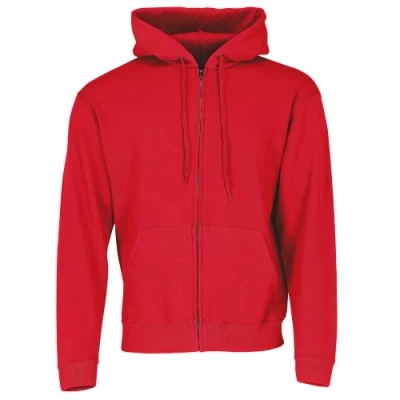 Image of FRUIT OF THE LOOM Men&#039;s Classic Hooded Sweat, Red, S UK