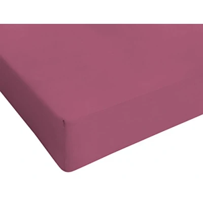 Image of Sogni e Capricci Max Color Fitted Sheet with 25cm Corner, Wine, french size small double