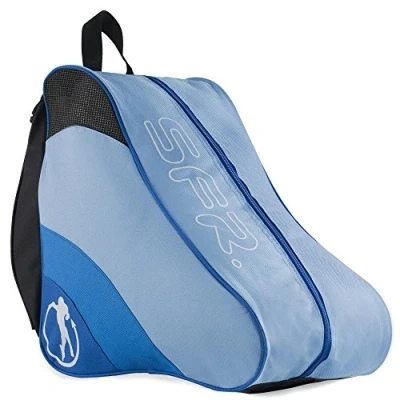 Image of Sfr Skates Ice &amp; Skate Bag II, Unisex Adults’ Canvas and Beach Tote Bag, Blue, 24x15x45 cm (W x H L)
