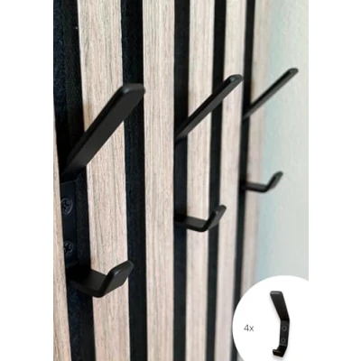 Image of Vleugel Acoustic Panels Wall Panels, Double Coat Hook for Acupanel, Panel, Screw Mount, 1 Piece